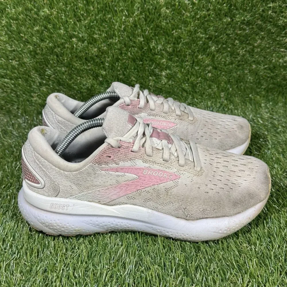 Size 7 - Brooks Ghost 16 Coconut Zephyr White Women's Running Shoes